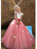 Adorable Lace Tulle Butterfly Flower Girl Dress